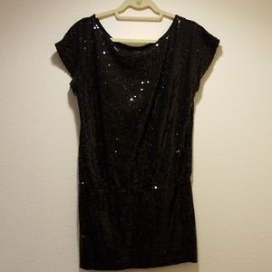 Black sequin dress